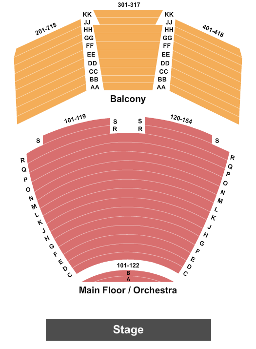 Baum Walker Hall At Walton Arts Center Book of Mormon Seating Chart